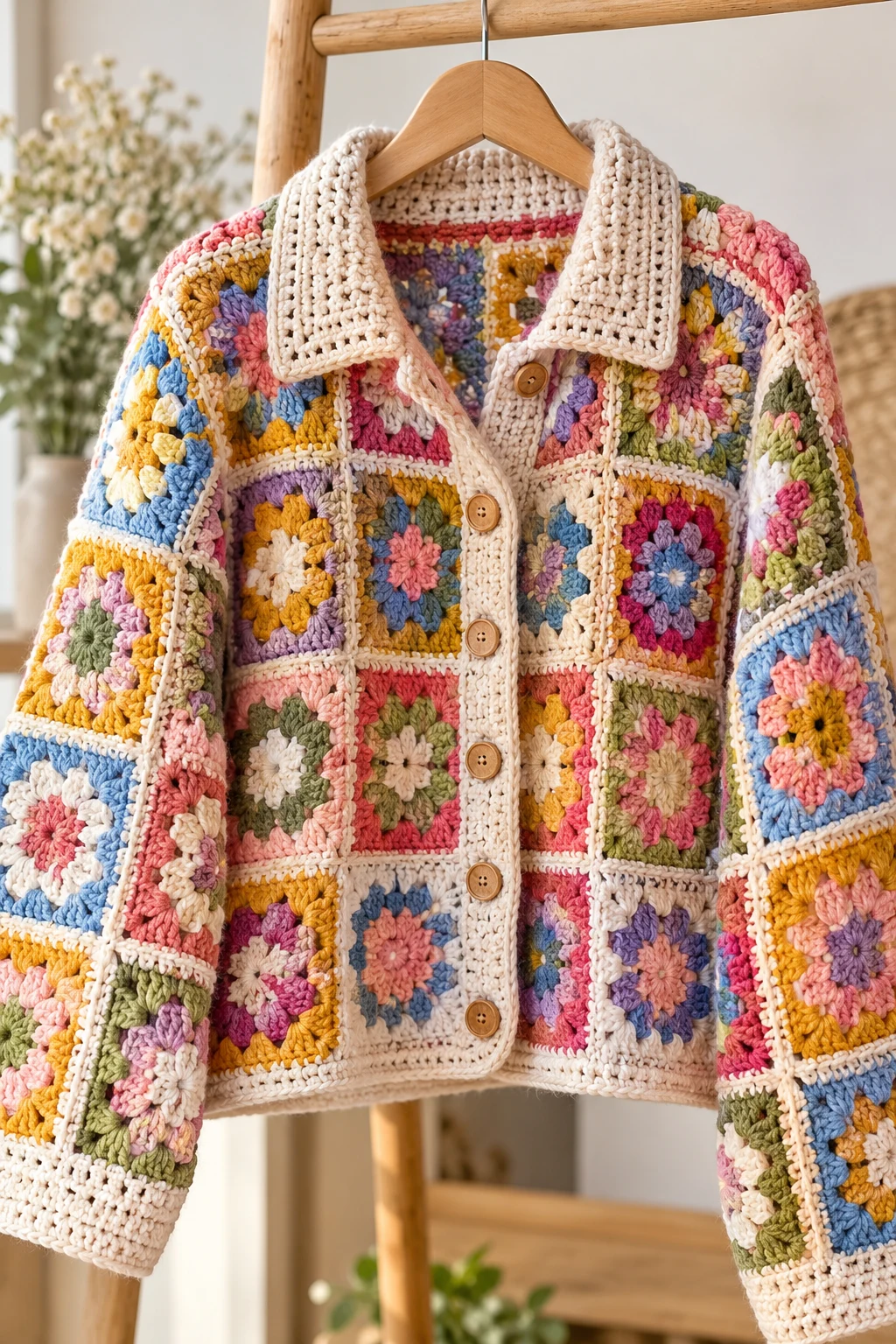 The Crochet Patchwork Jacket — crochet fashion patterns style outfit
