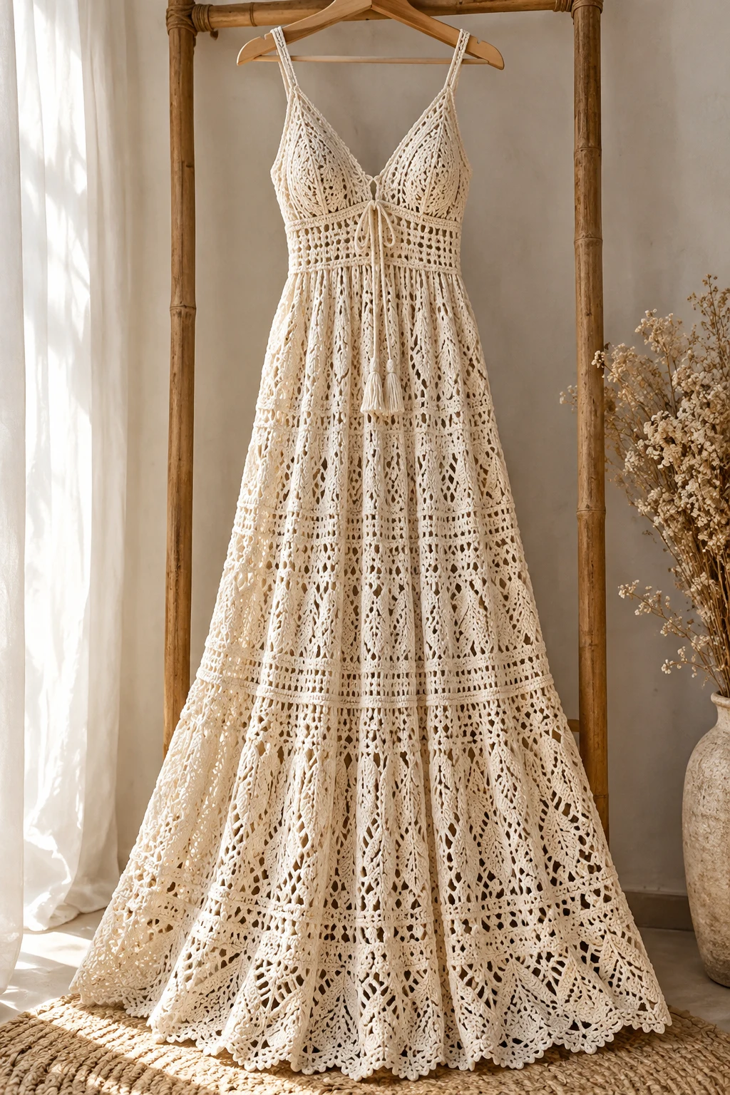 The Elegant Crochet Maxi Dress — crochet fashion patterns style outfit