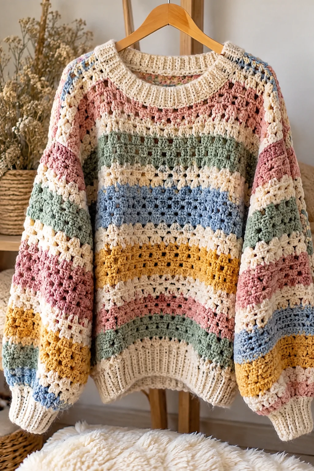 The Oversized Crochet Sweater — crochet fashion patterns style outfit