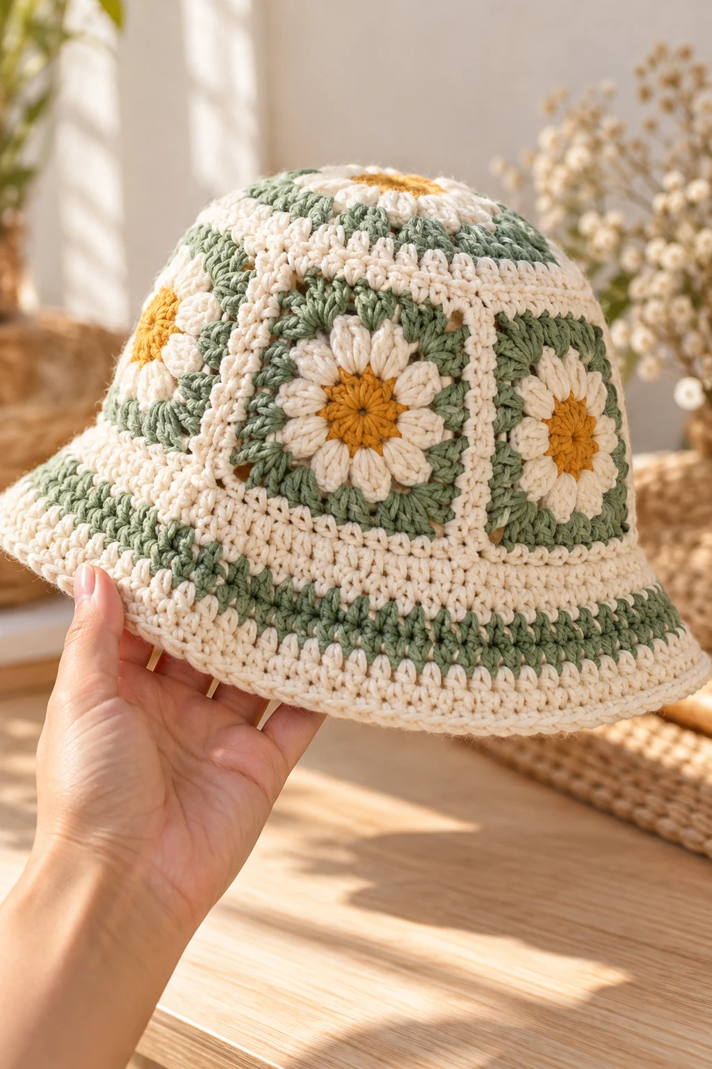 The Statement Crochet Bucket Hat — crochet fashion patterns style outfit