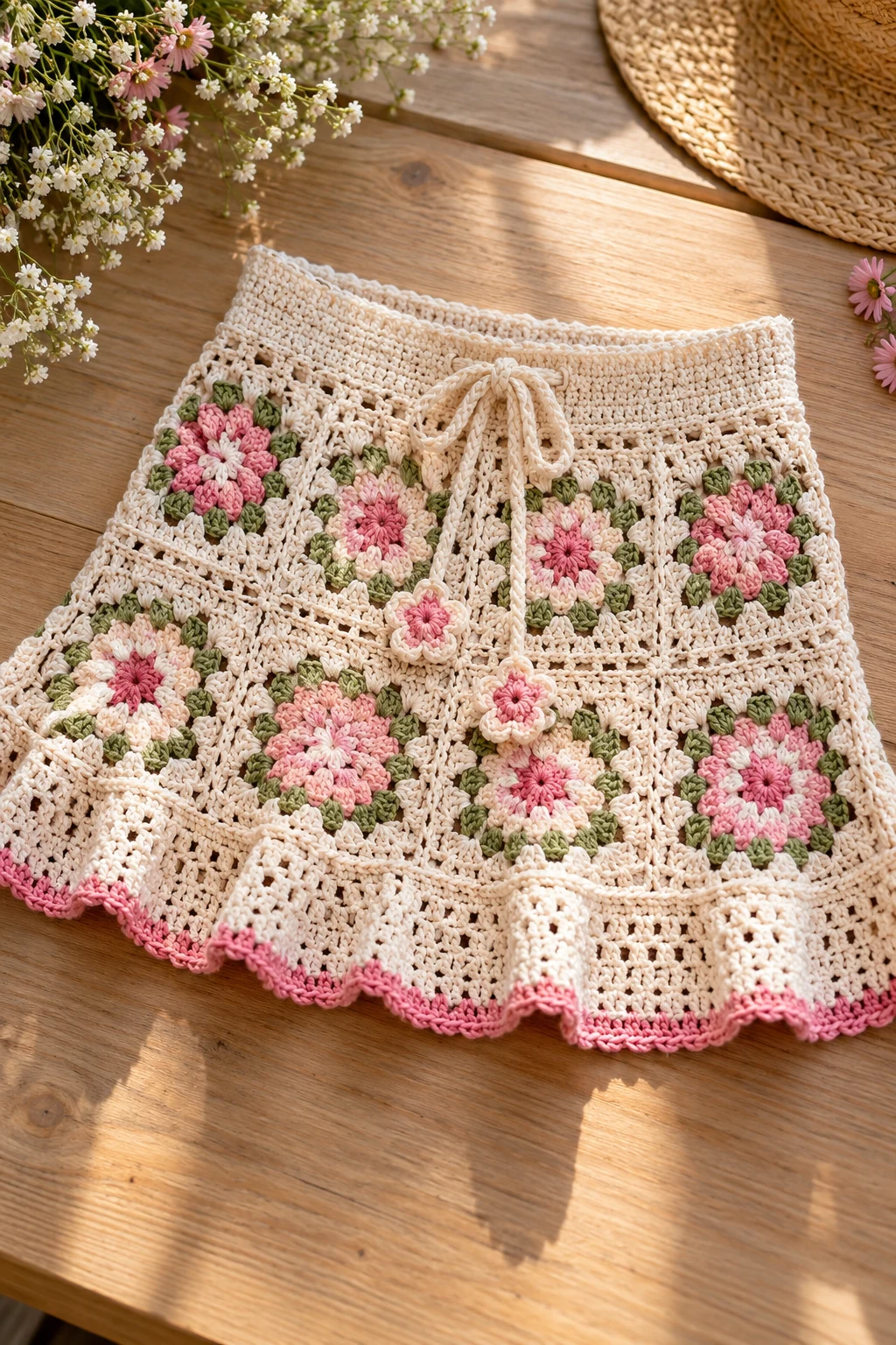 The Playful Crochet Mini Skirt — crochet fashion
