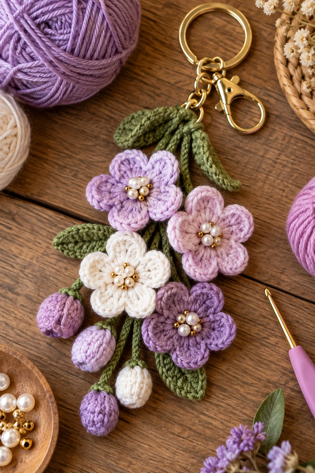 crochet flower keychain tutorial — Outfit 14 — crochet flower keychain tutorial style outfit