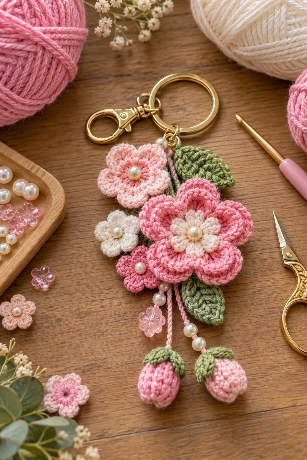 crochet flower keychain with yarn — Outfit 10 — crochet flower keychain with yarn style outfit