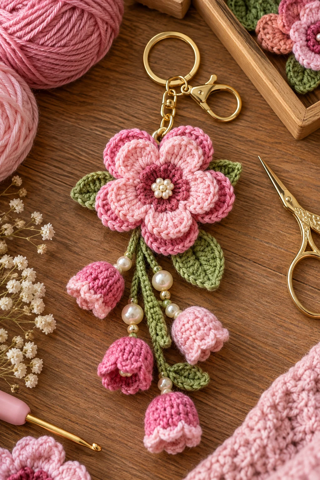 crochet flower keychain with yarn — Outfit 7 — crochet flower keychain with yarn style outfit