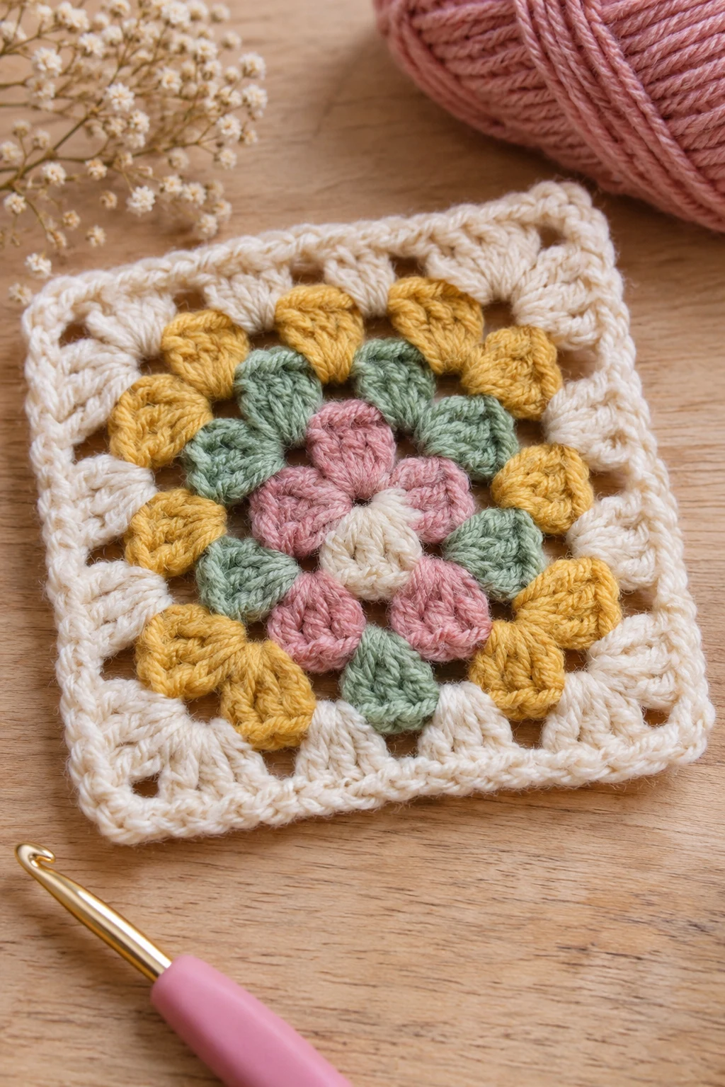 The Classic Beginner Granny Square — crochet granny square pattern free
