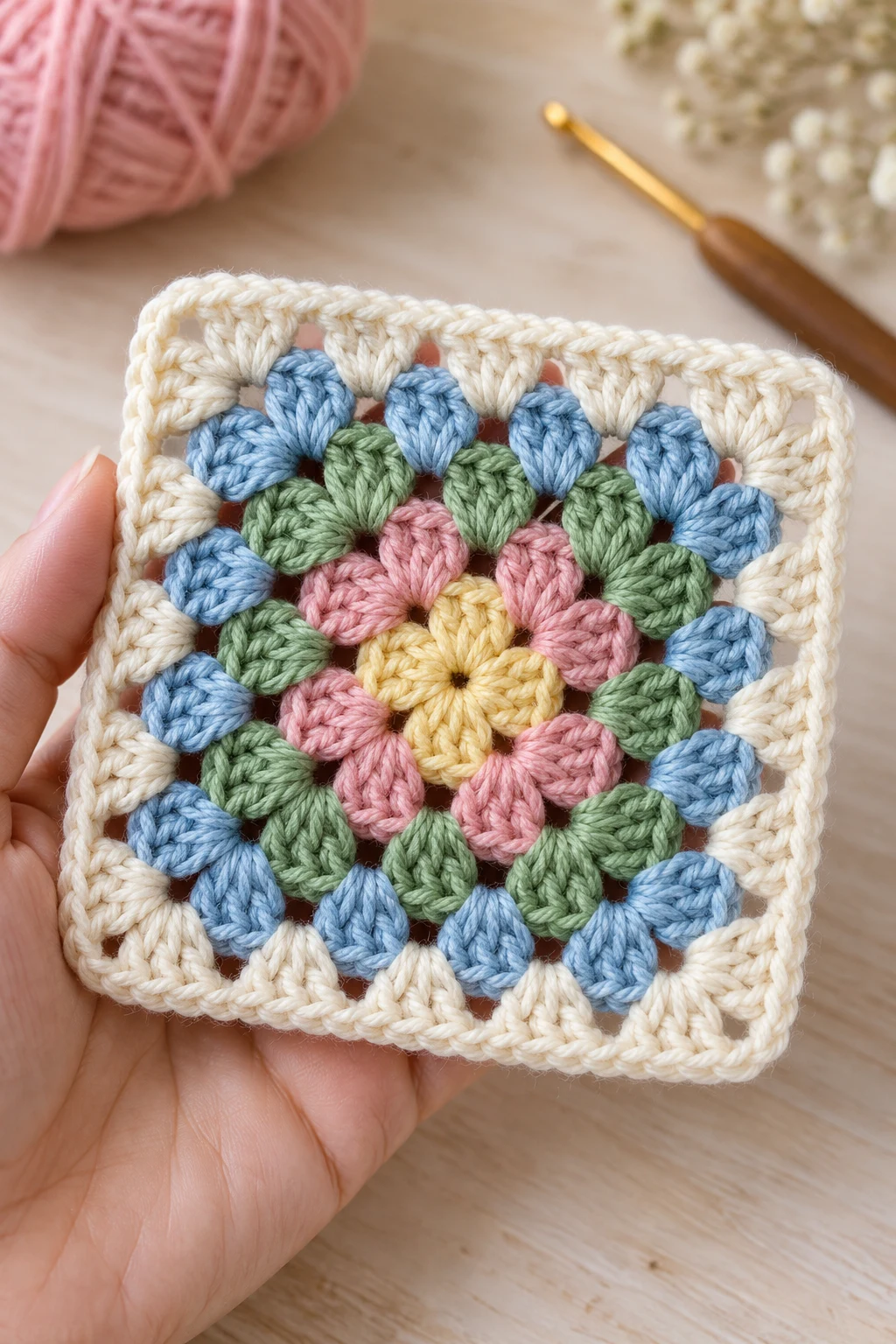 The Classic Vintage Granny Square — crochet granny square pattern