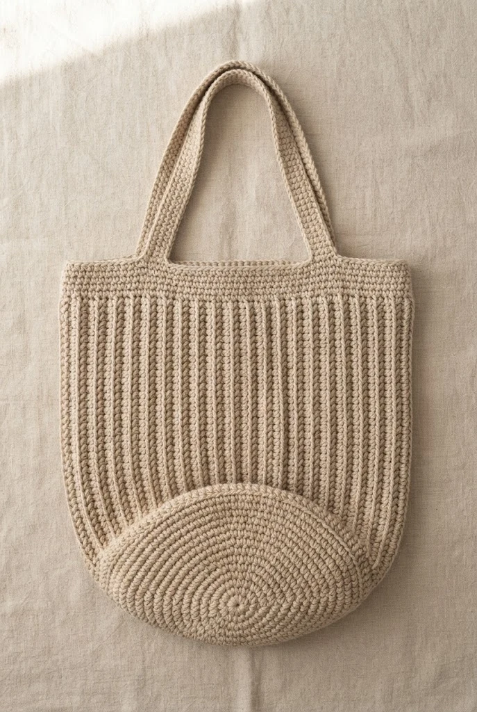 The Fisherman’s Rib Tote — crochet grocery bag pattern free