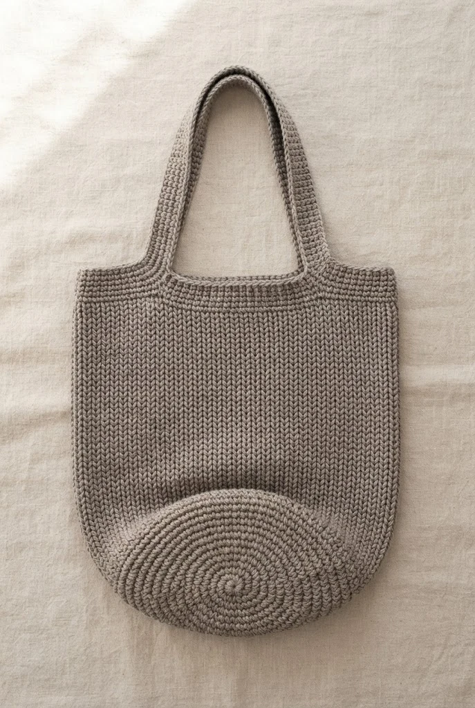 The Stretch-Knit Imitation Tote — crochet grocery bag pattern free