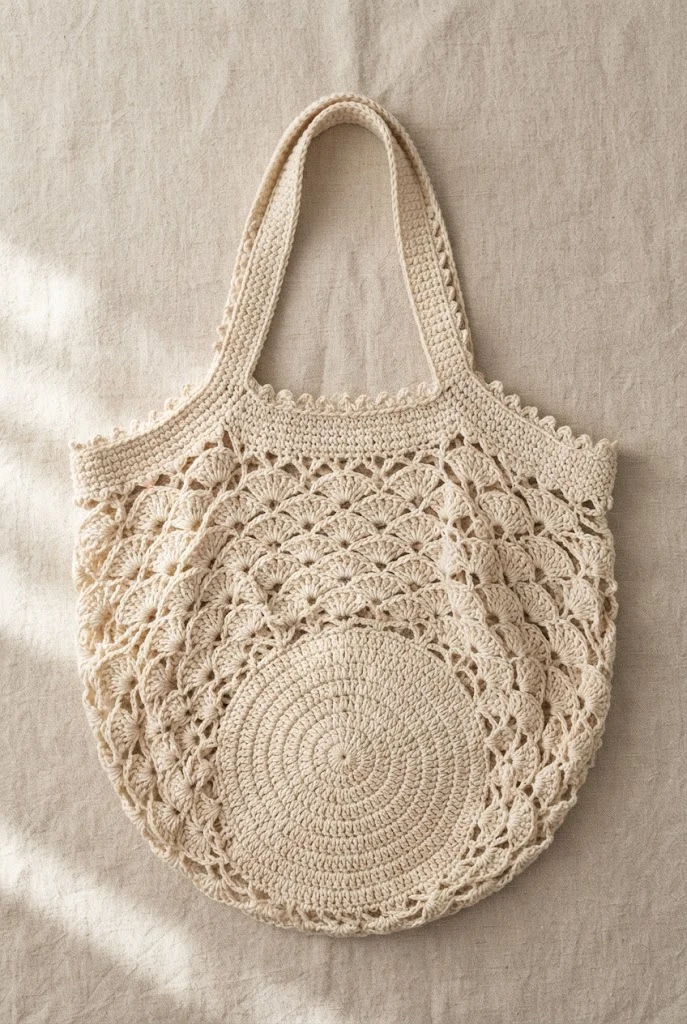 The Parisian Market Catch — crochet grocery bag pattern free