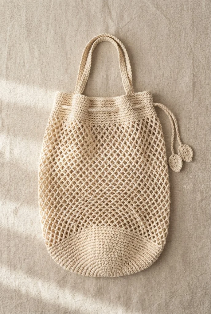 The Zero-Waste Produce Mesh — crochet grocery bag pattern free
