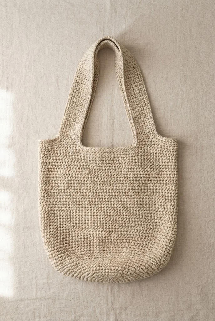 The Wide-Strap Shoulder Carrier — crochet grocery bag pattern free