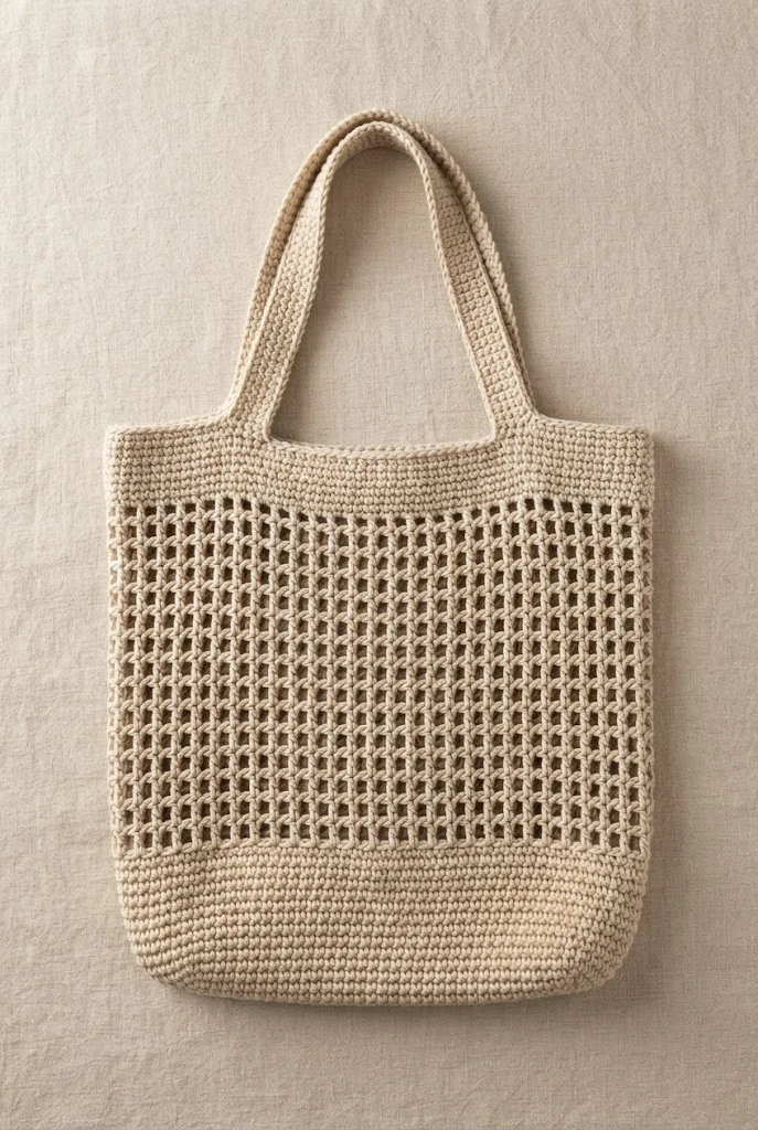 The Reusable Grocery Caddy — crochet grocery bag pattern free