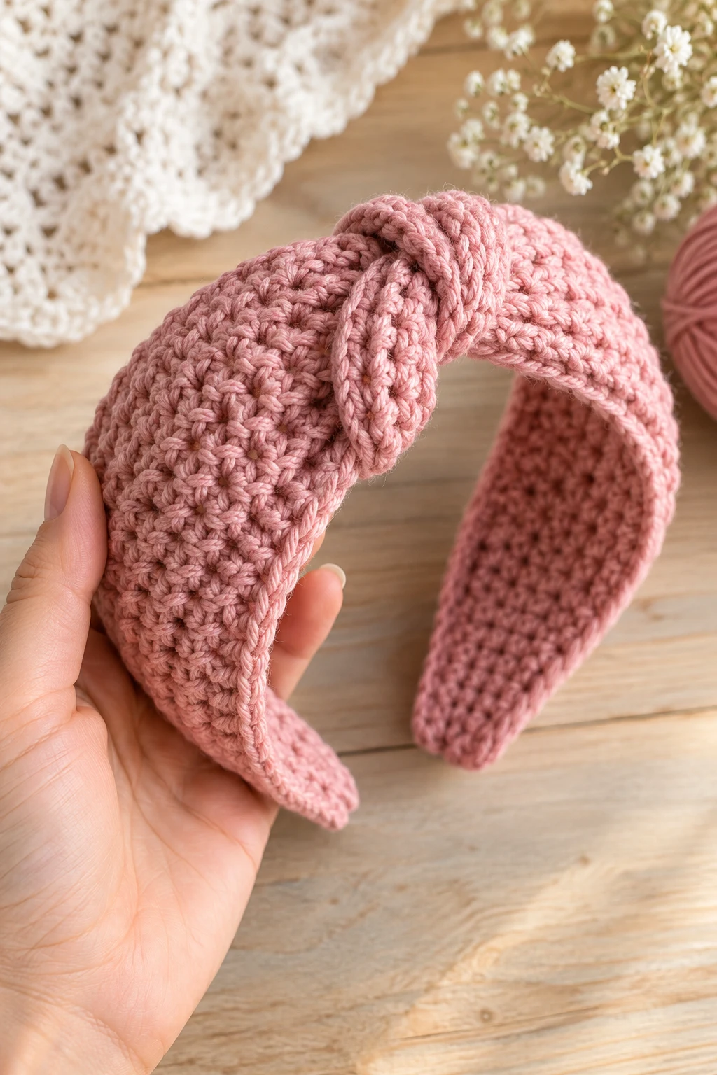 A Classic Crochet Headband — crochet hair accessories style outfit