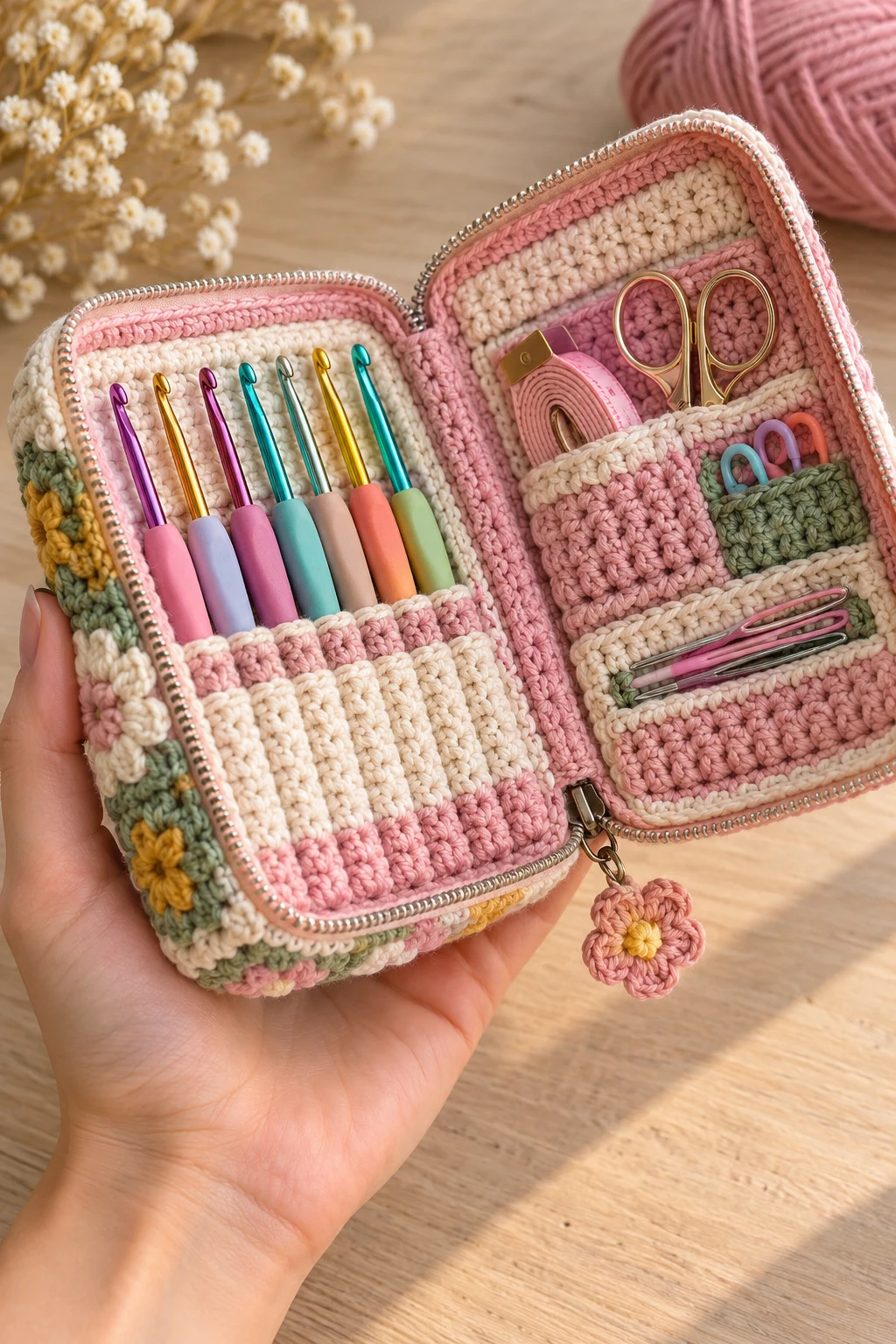 Compact Crochet Hook Bag for Beginners — crochet hook bag