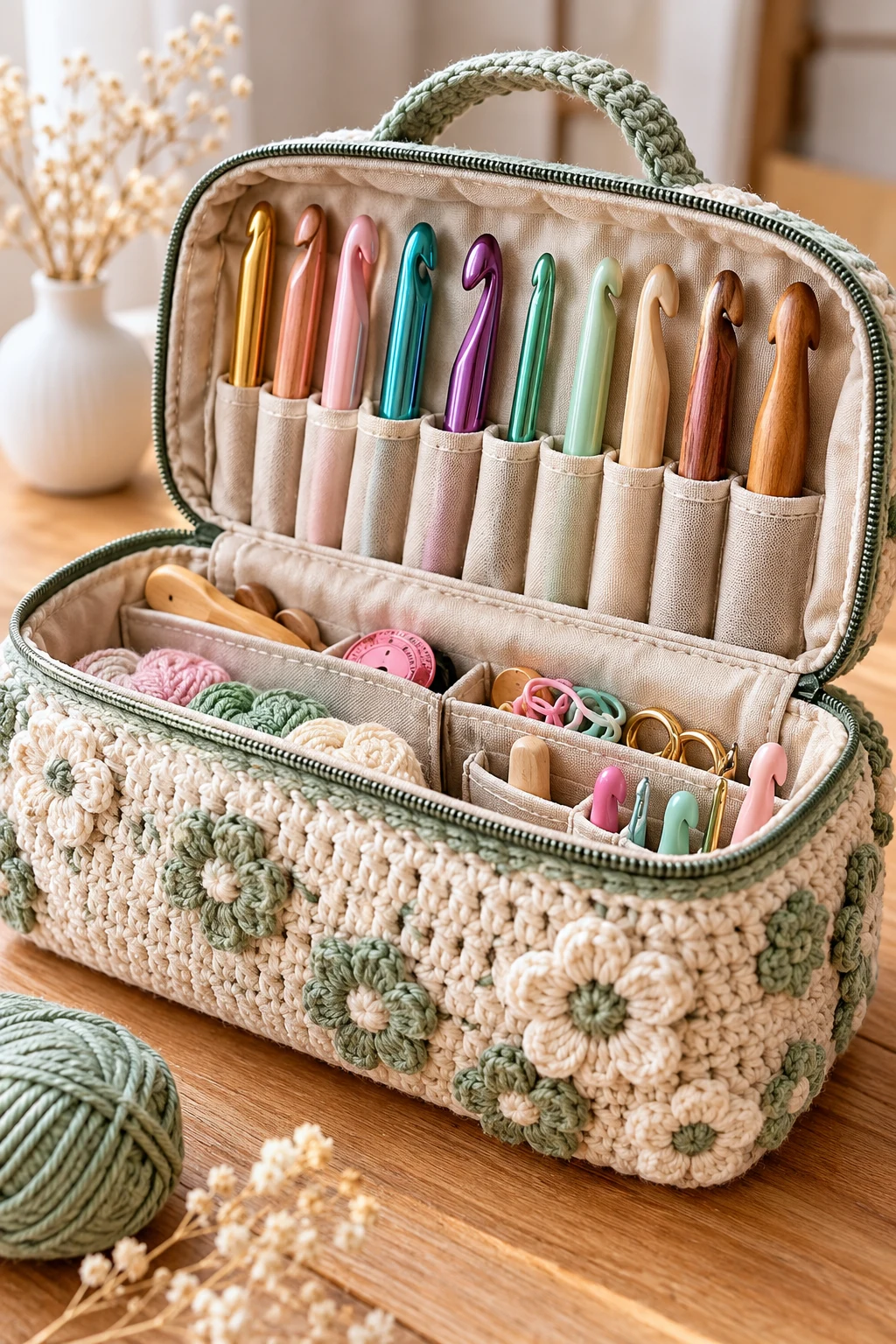 Oversized Crochet Hook Bag for Large Hooks — crochet hook bag