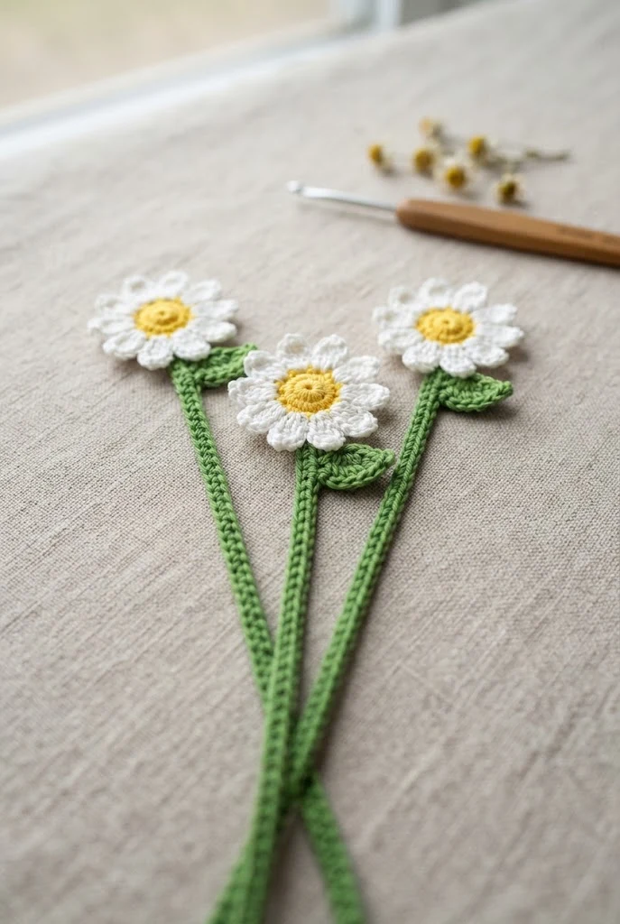 Daisy Chain Bookmark Sets — crochet ideas for best friends style outfit