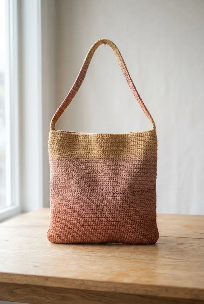 Sunset Ombre Tablet Sling — crochet ipad bag style outfit
