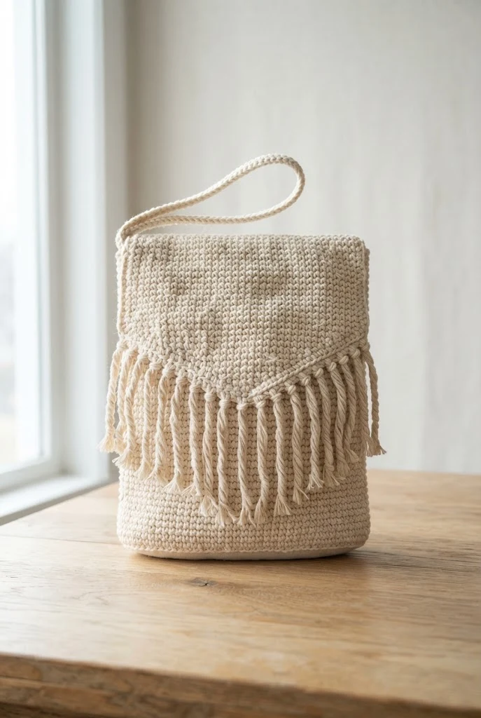 Boho Fringe Tech Pouch — crochet ipad bag style outfit