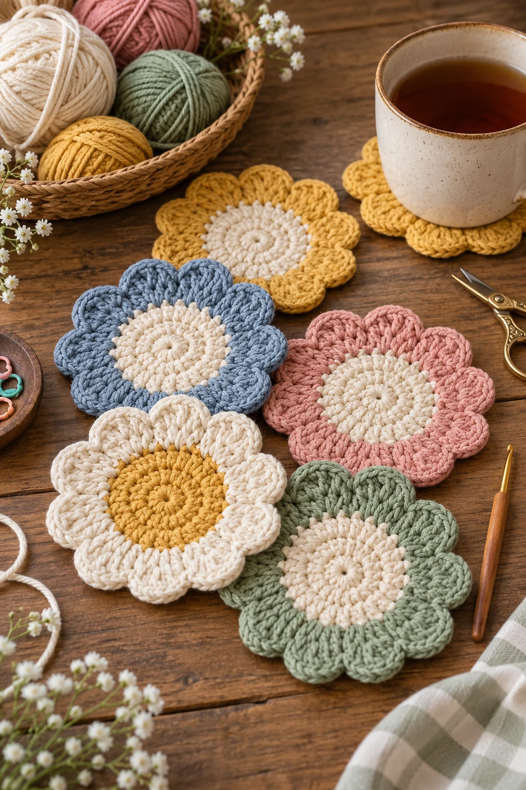 Crochet Coaster Set — crochet items style outfit