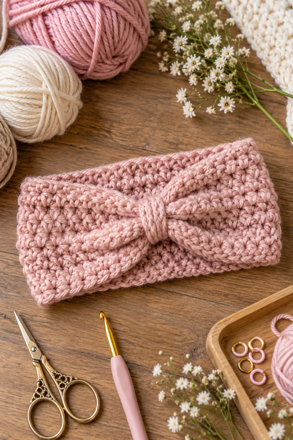 Soft Crochet Headband — crochet items style outfit