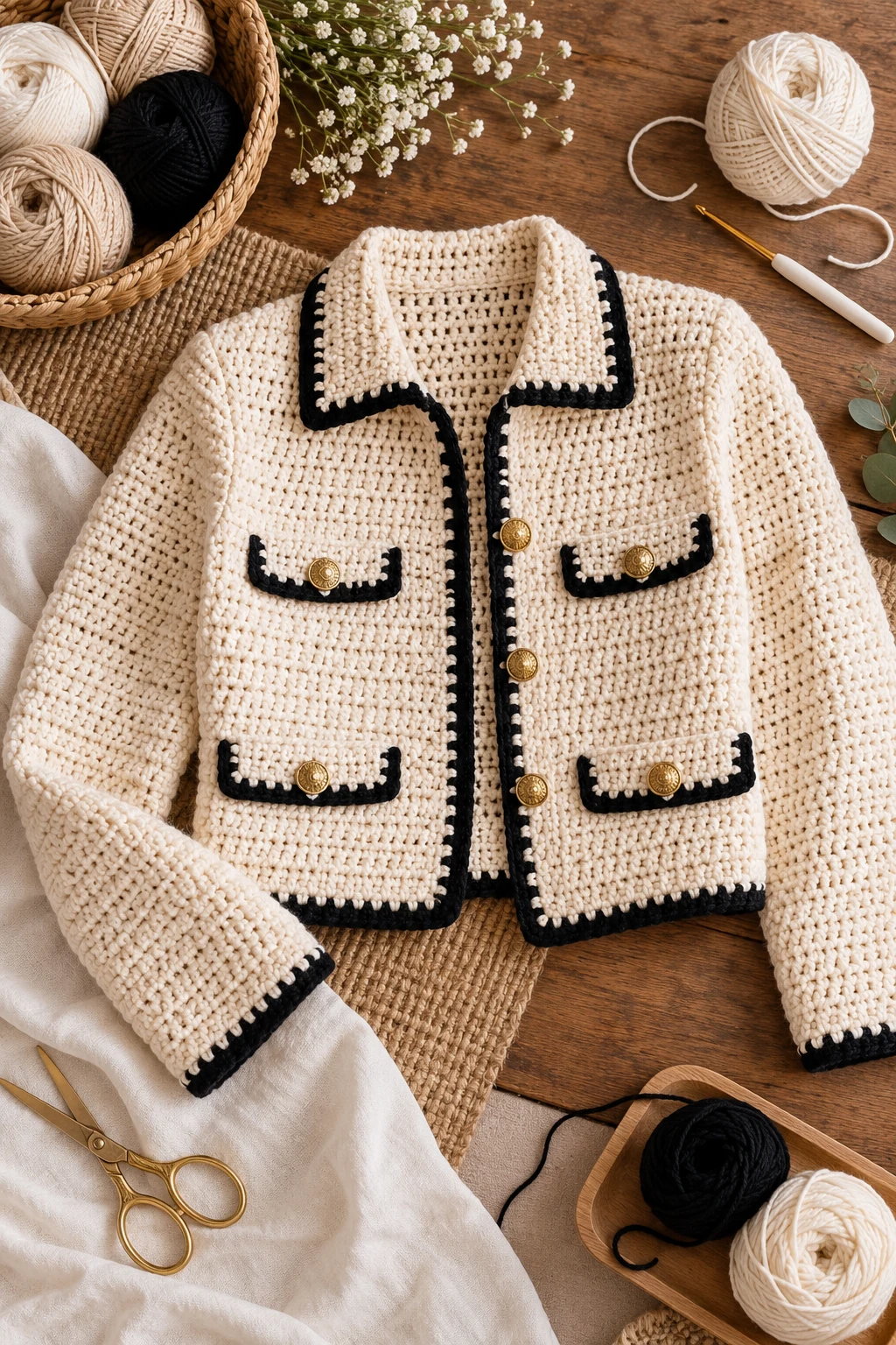 fashion brand-Inspired Minimal Jacket — Crochet Jacket style outfit