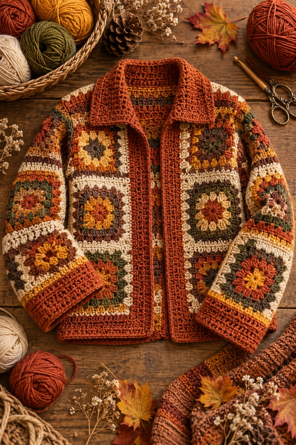 Textured Autumn Jacket — Crochet Jacket style outfit