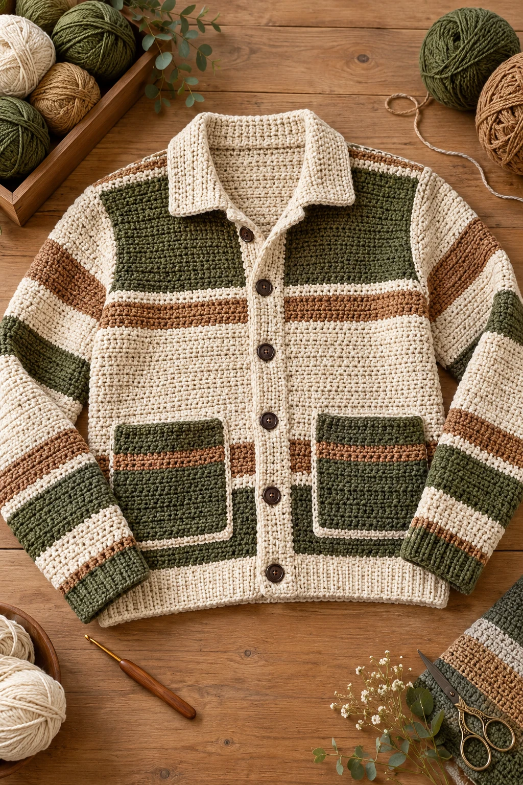 Crochet Jacket for Men — Crochet Jacket style outfit