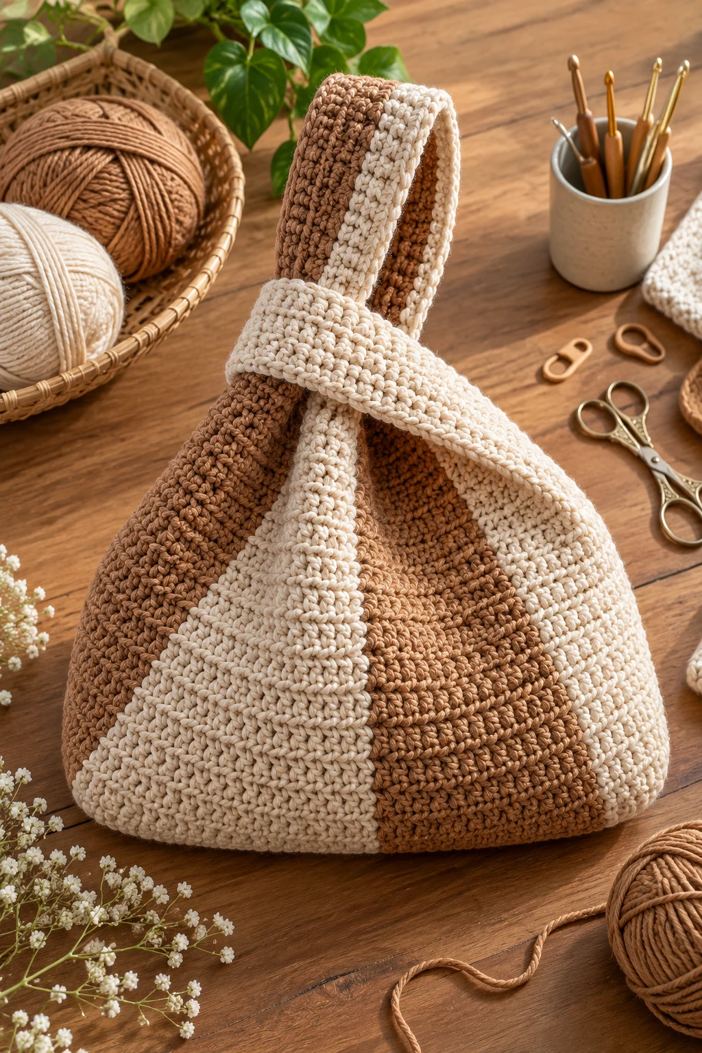 Large Japanese Knot Bag Pattern Free — crochet japanese knot bag pattern free style outfit