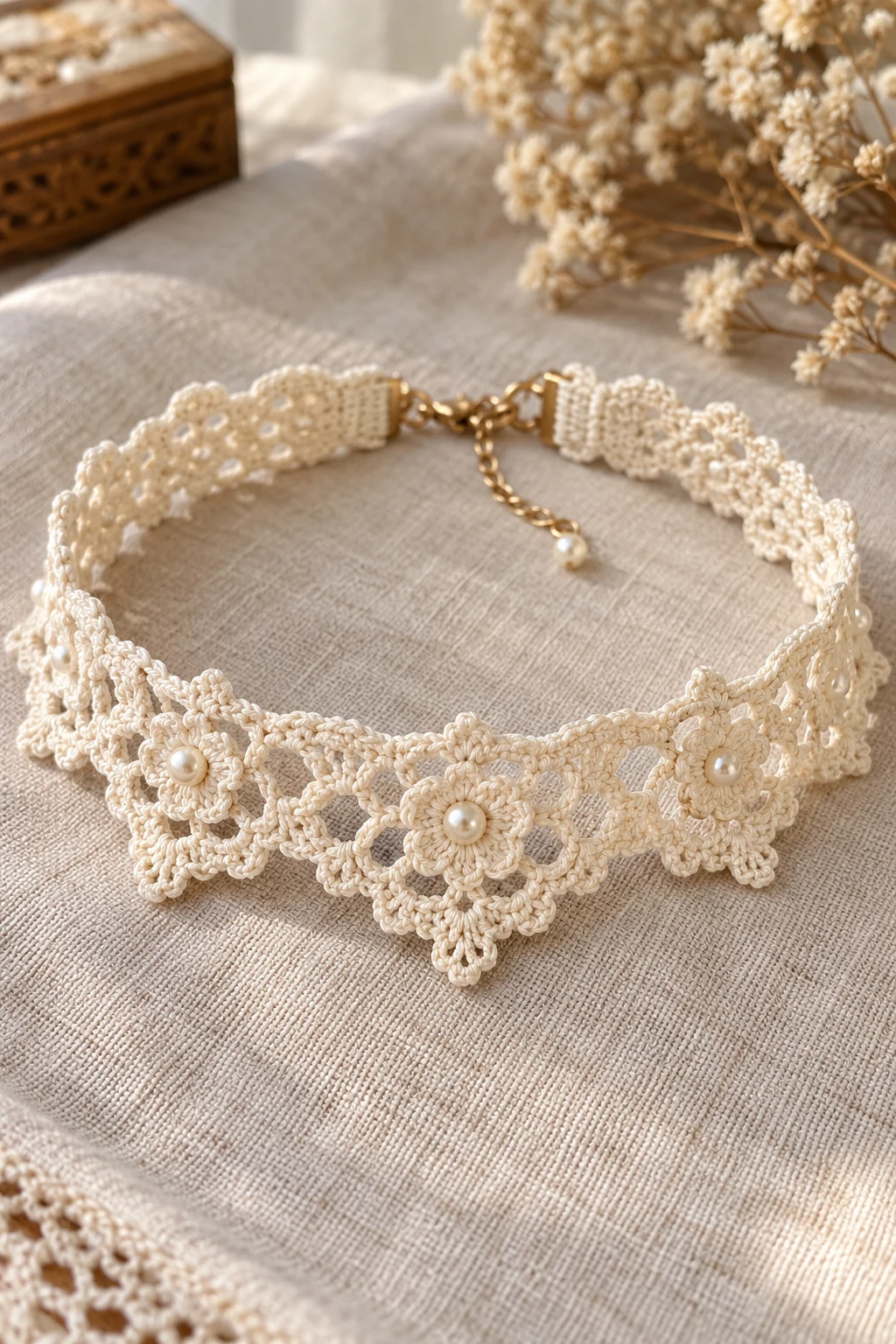 Vintage-Inspired Crochet Lace Choker — crochet jewelry patterns style outfit
