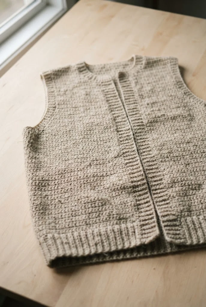 Sleeveless Vest Jumper Hybrid — crochet jumper style outfit