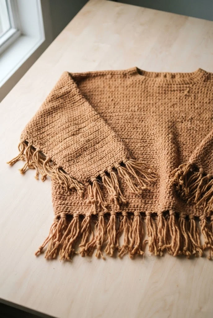 Plus Size Boho Fringe Jumper — crochet jumper style outfit