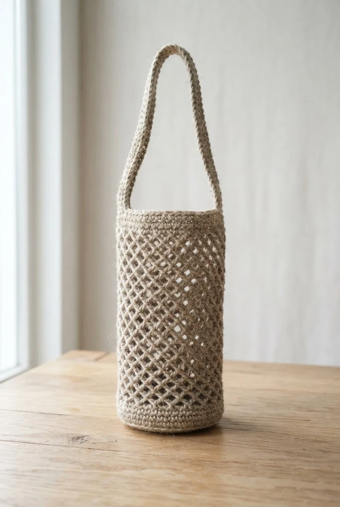 Diamond Mesh Festival Jute Carrier — crochet jute bag style outfit
