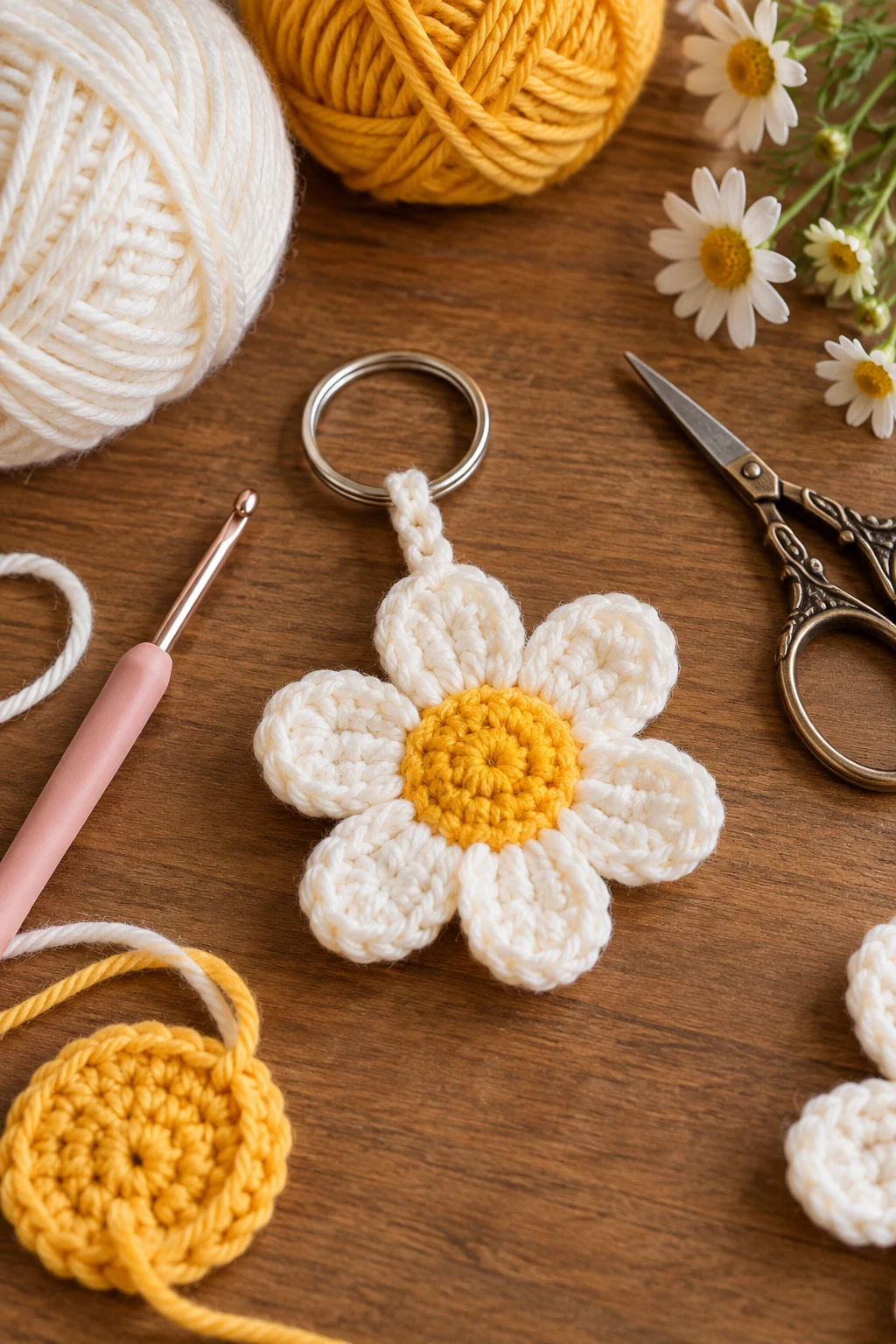 crochet key chains free pattern flower — Outfit 1 — crochet key chains free pattern flower style outfit