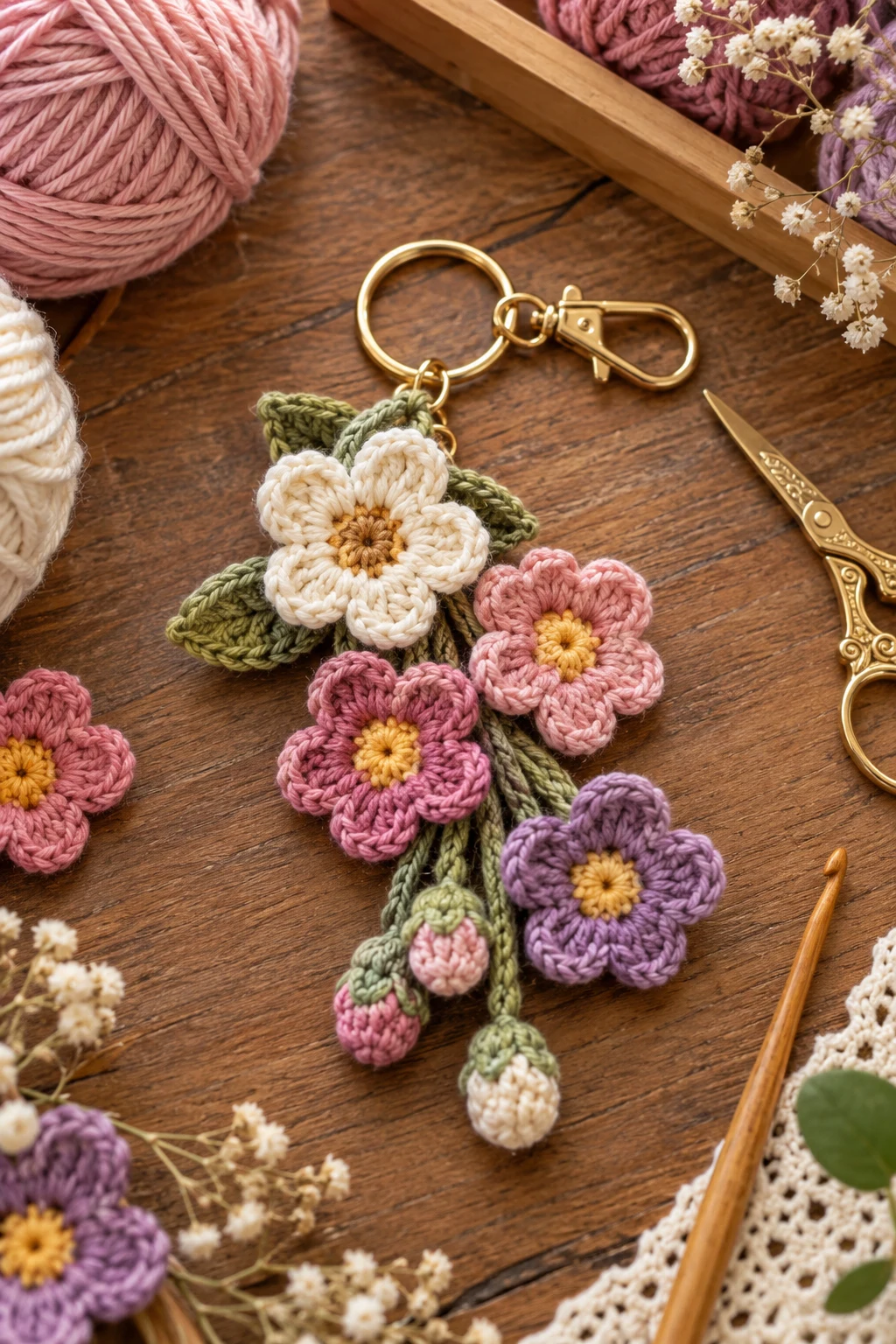 crochet key chains free pattern flower — Outfit 11 — crochet key chains free pattern flower style outfit
