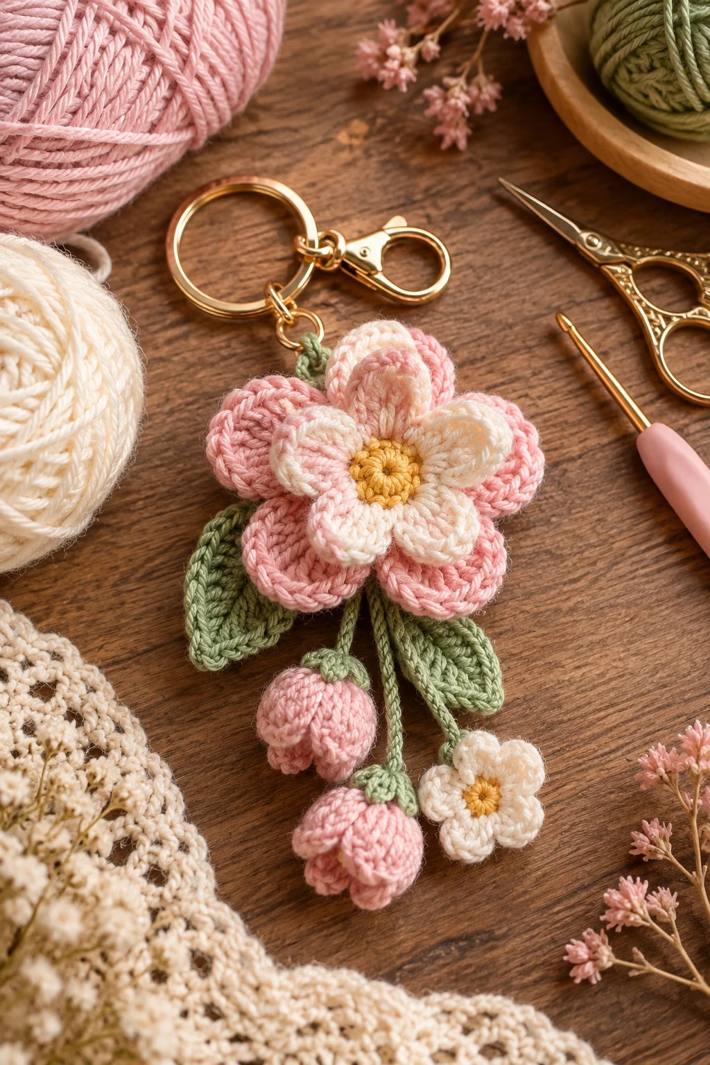 crochet key chains free pattern flower — Outfit 12 — crochet key chains free pattern flower style outfit