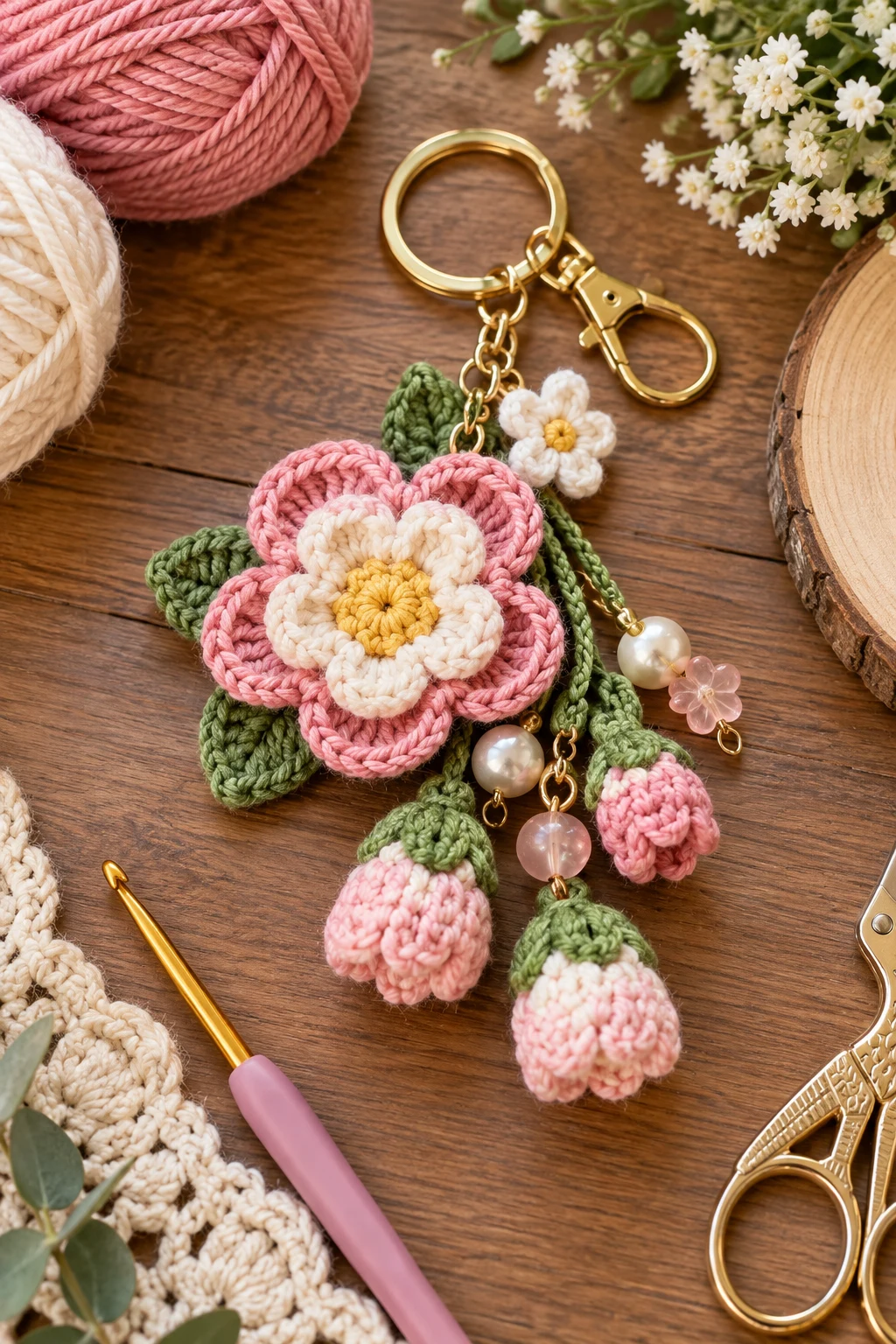 crochet key chains free pattern flower — Outfit 13 — crochet key chains free pattern flower style outfit