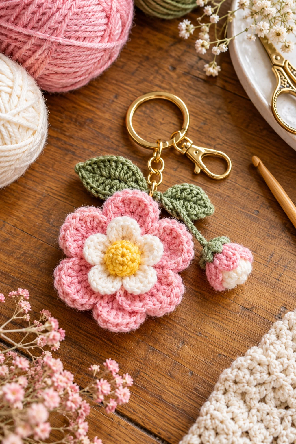 crochet key chains free pattern flower — Outfit 2 — crochet key chains free pattern flower style outfit