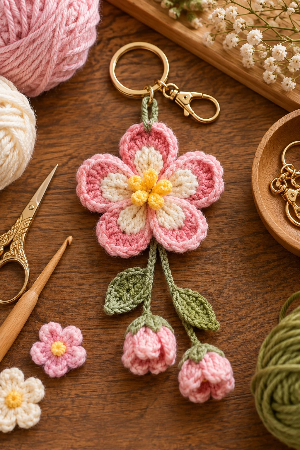 crochet key chains free pattern flower — Outfit 4 — crochet key chains free pattern flower style outfit