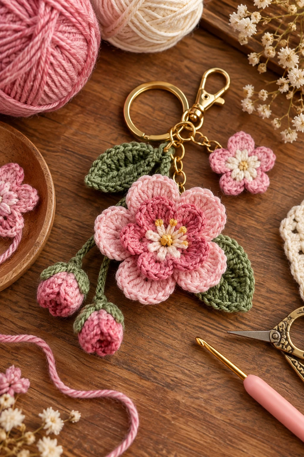 crochet key chains free pattern flower — Outfit 7 — crochet key chains free pattern flower style outfit