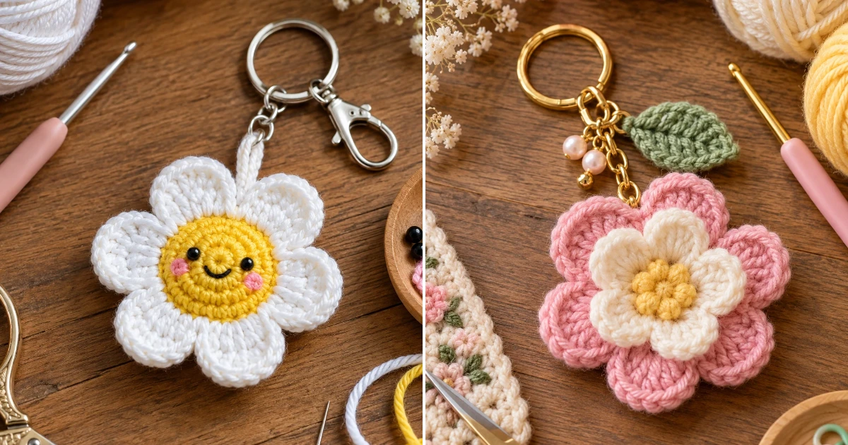 Crochet keychain flower: 11 Easy DIY Ideas for 2026 crochet keychain flower