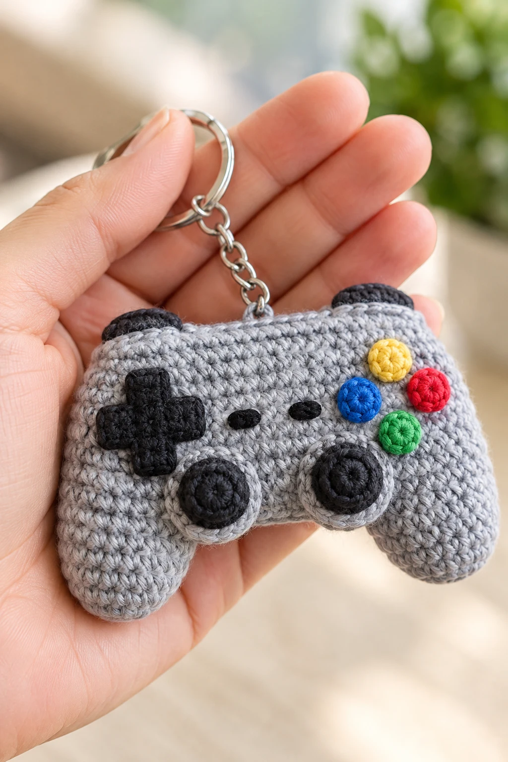 Crochet Video Game Controller Keychain — crochet keychain ideas for boys style outfit