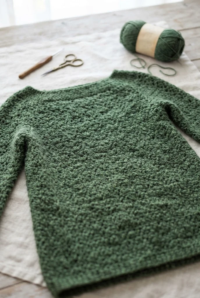 The Ultimate Crocette Sweater Dress — crochet loose sweater pattern free style outfit