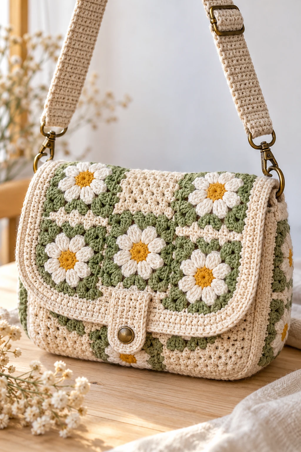 crochet messenger bag tutorial — Outfit 10 — crochet messenger bag tutorial style outfit