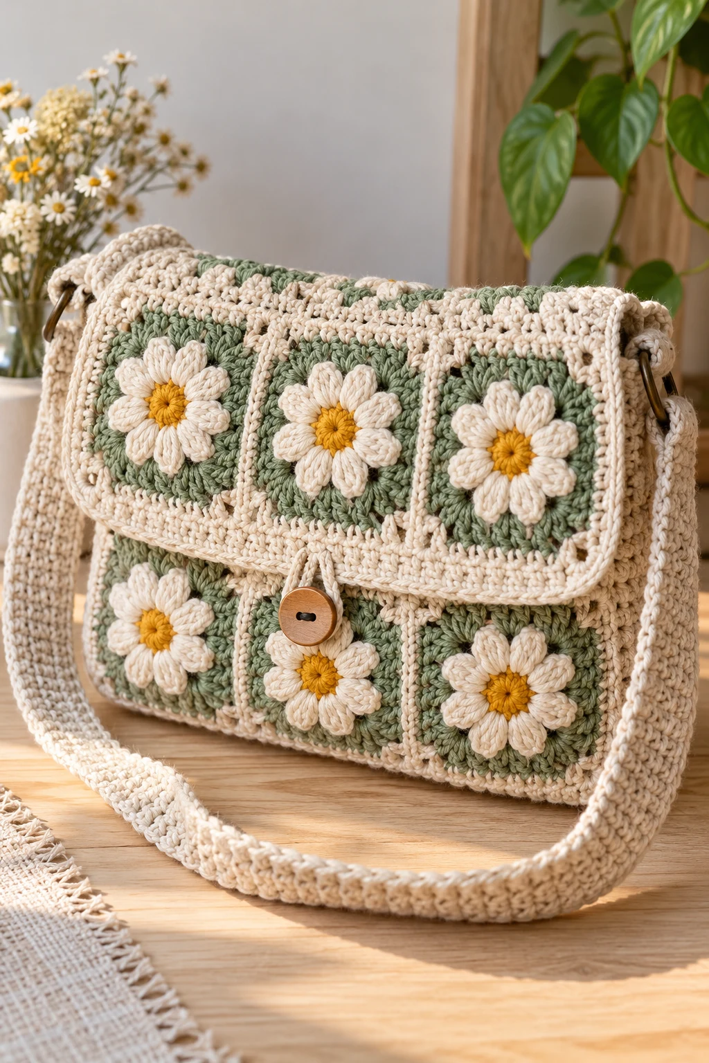 crochet messenger bag tutorial — Outfit 16 — crochet messenger bag tutorial style outfit