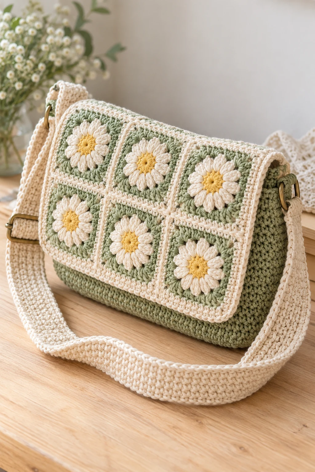 crochet messenger bag tutorial — Outfit 6 — crochet messenger bag tutorial style outfit