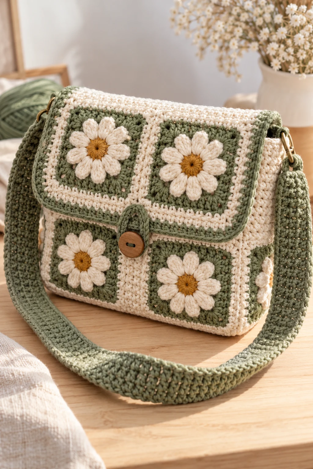 crochet messenger bag tutorial — Outfit 8 — crochet messenger bag tutorial style outfit