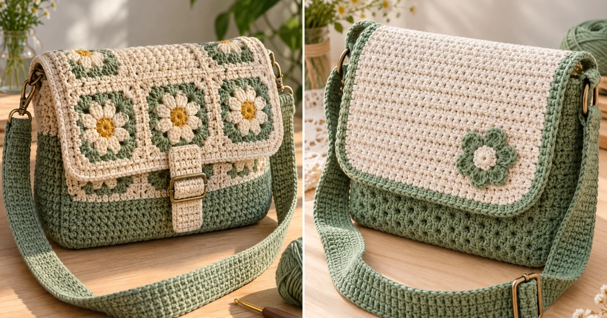 Crochet messenger bag tutorial: 11 Chic DIY Ideas for crochet messenger bag tutorial