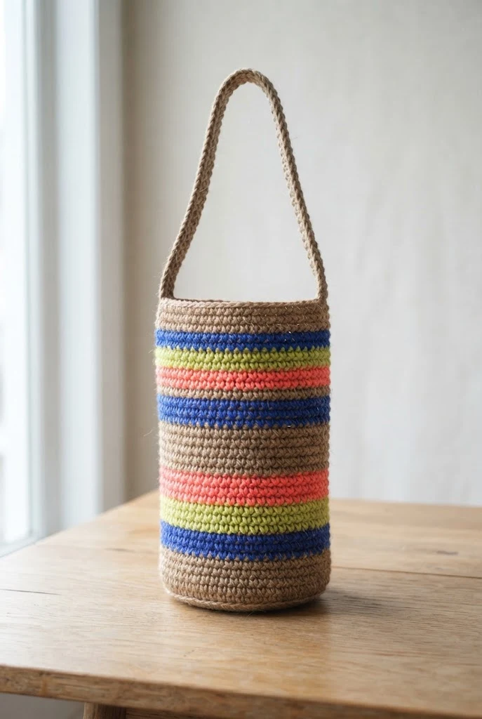 Neon Pop Sporty Jute Sling — crochet pattern bag style outfit