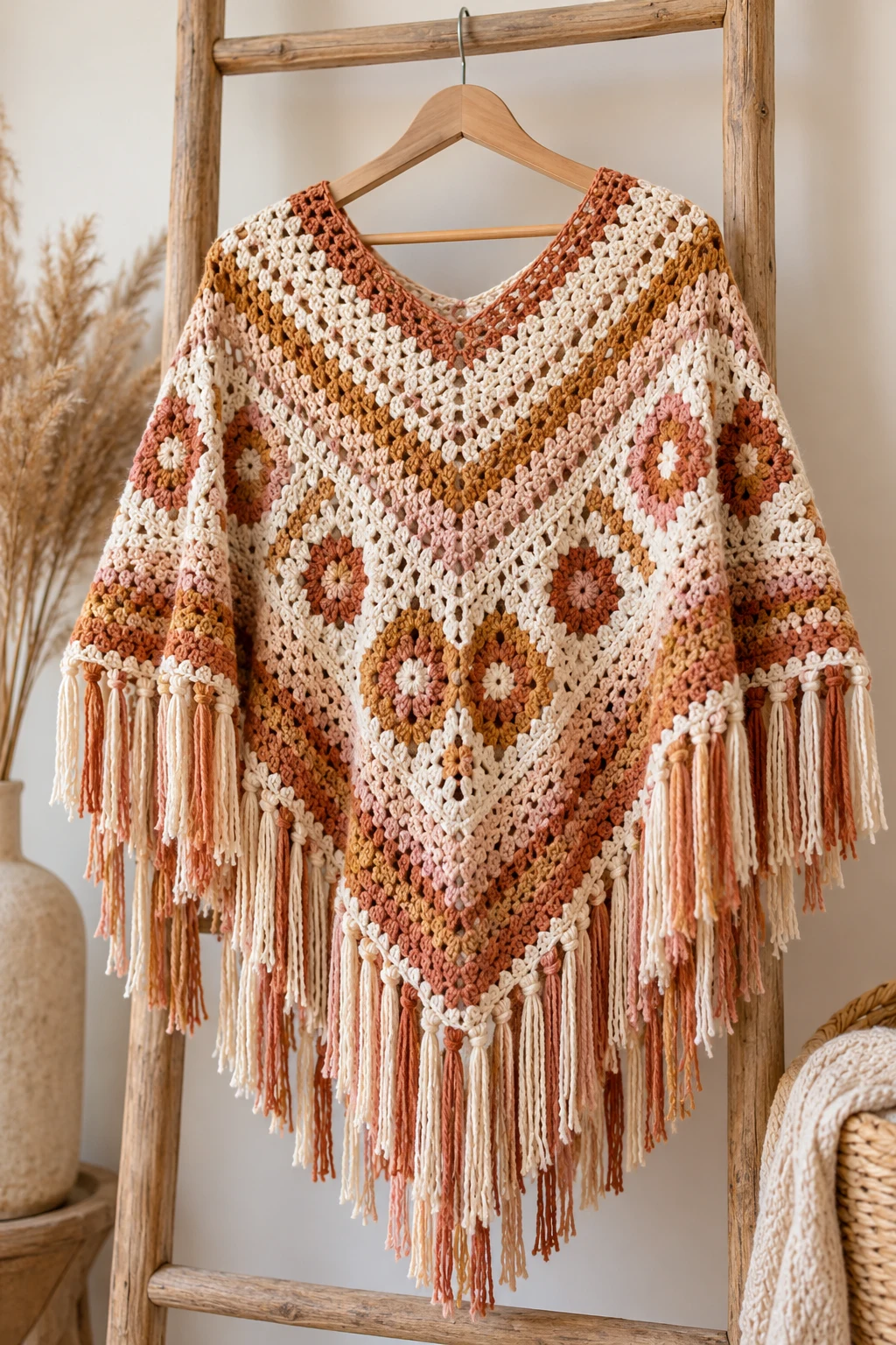 The Boho Fringe Crochet Poncho — crochet poncho
