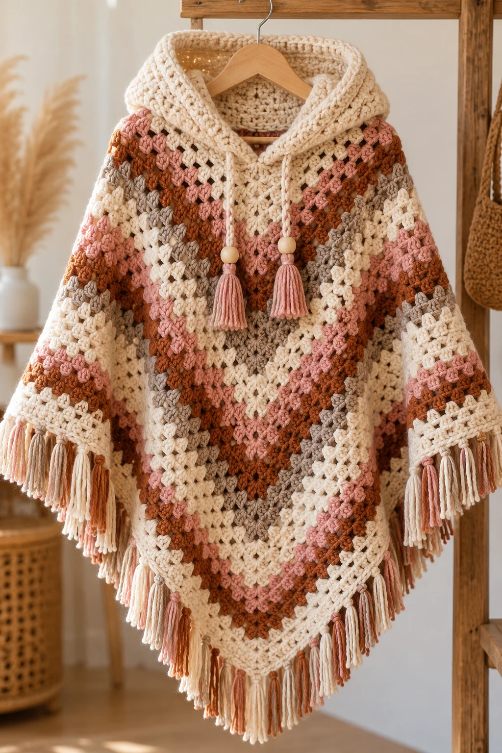 The Cozy Hooded Crochet Poncho — crochet poncho